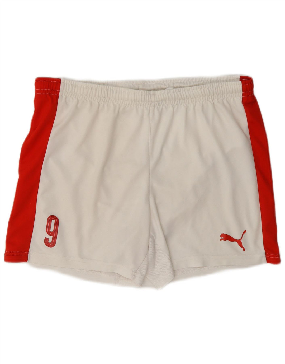 Shorts esportivos Puma meninos 15-16 anos branco colorblock poliéster