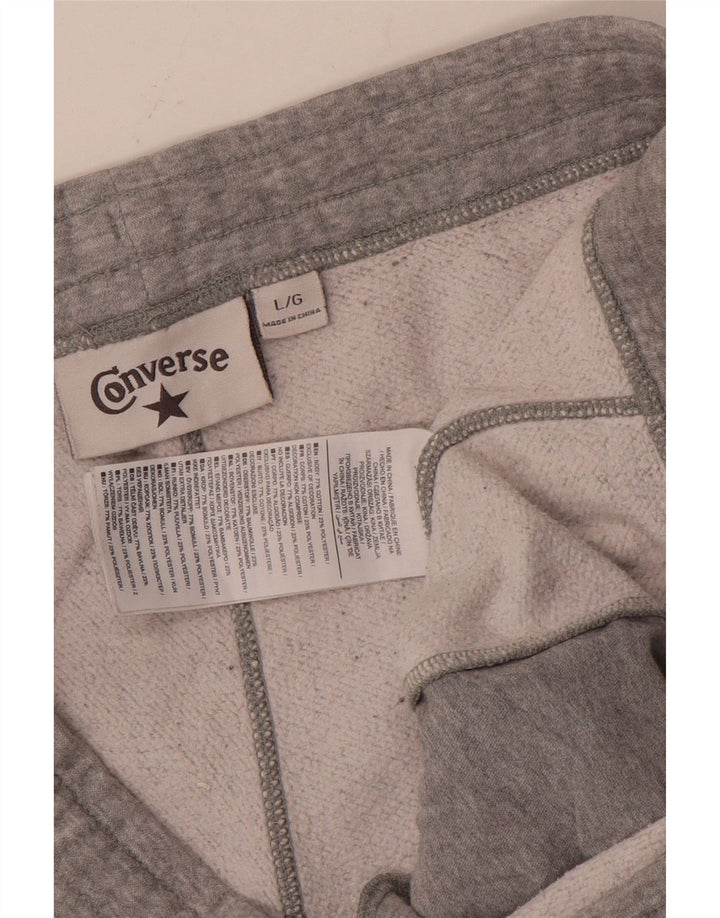 Calça de treino feminina CONVERSE Joggers UK 16 grande cinza manchado