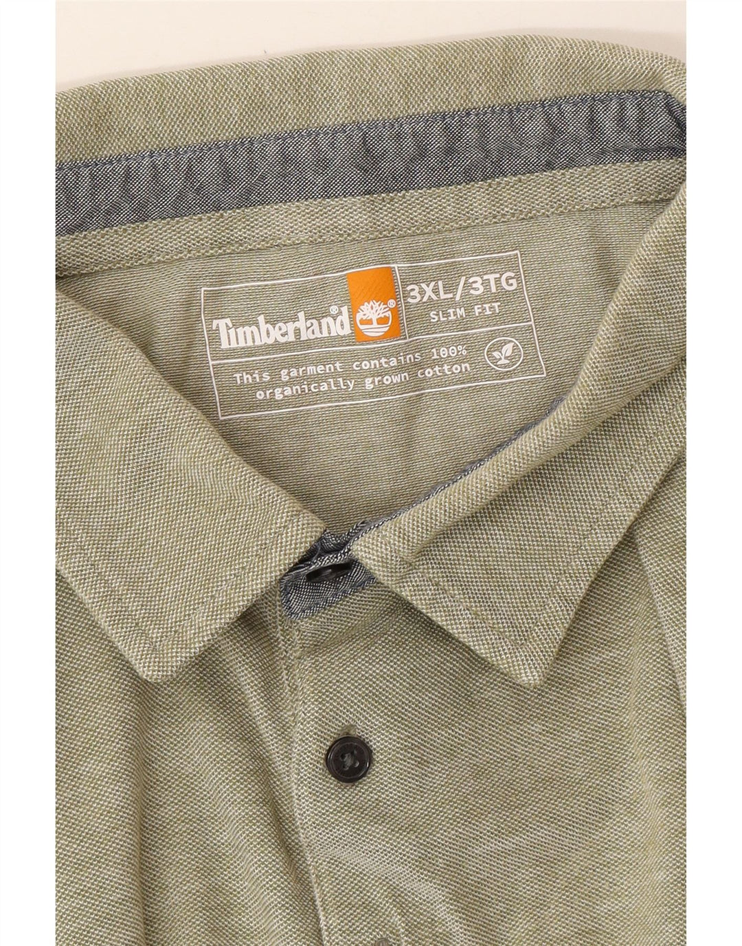Camisa polo masculina Slim Fit TIMBERLAND 3XL algodão verde
