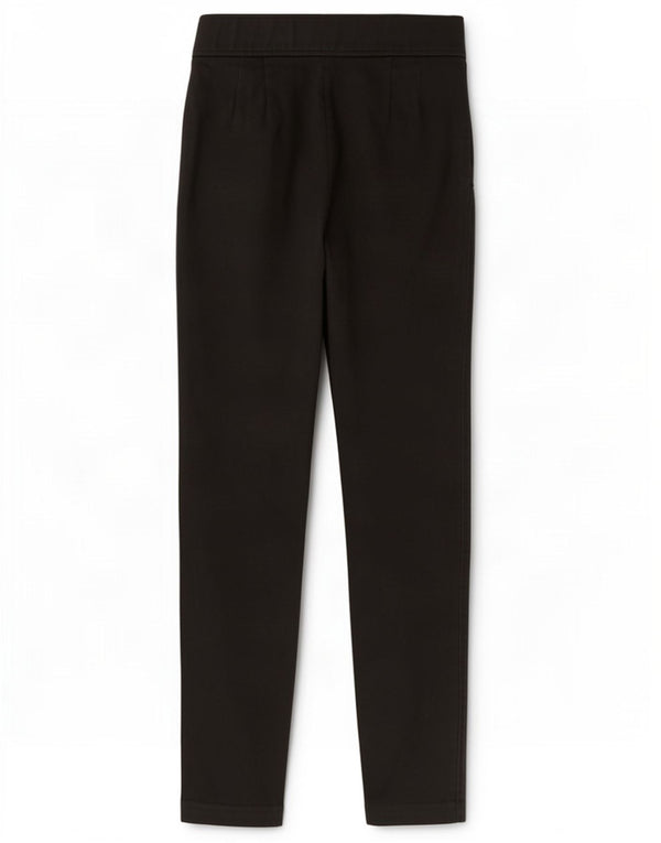 Zara Calça feminina skinny casual pequena W26 L28 preta viscose
