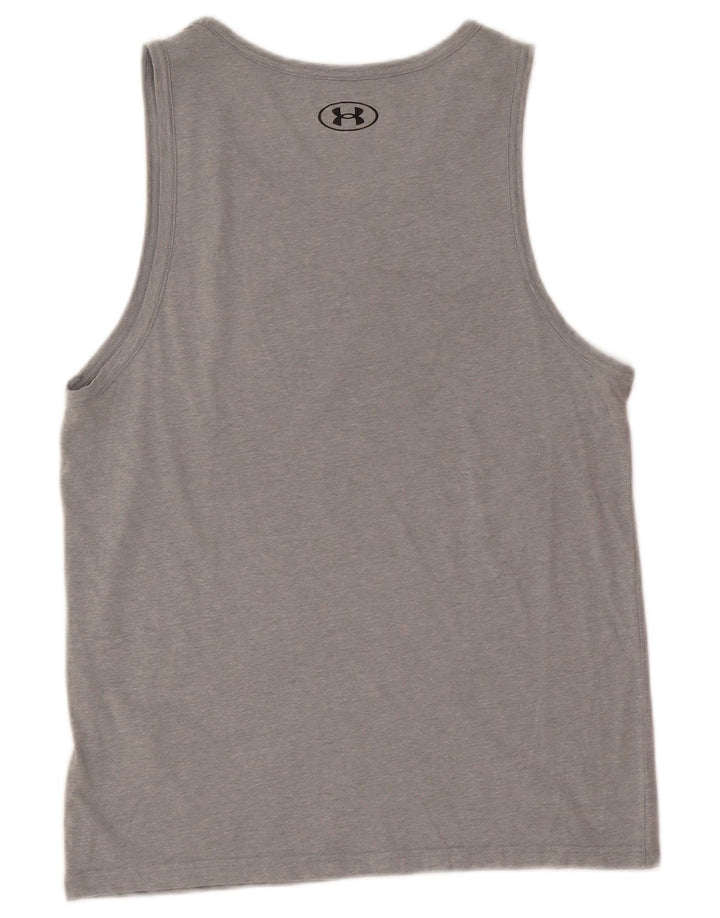 Under Armour Mens Graphic Vest Top Médio Algodão Cinza