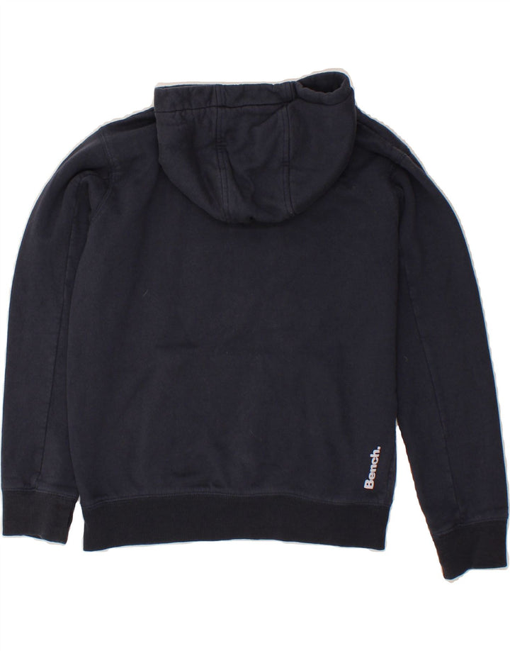BENCH Boys Graphic Hoodie Jumper 11-12 Years Navy Blue Cotton Vintage Bench and Second-Hand Bench from Messina Hembry 