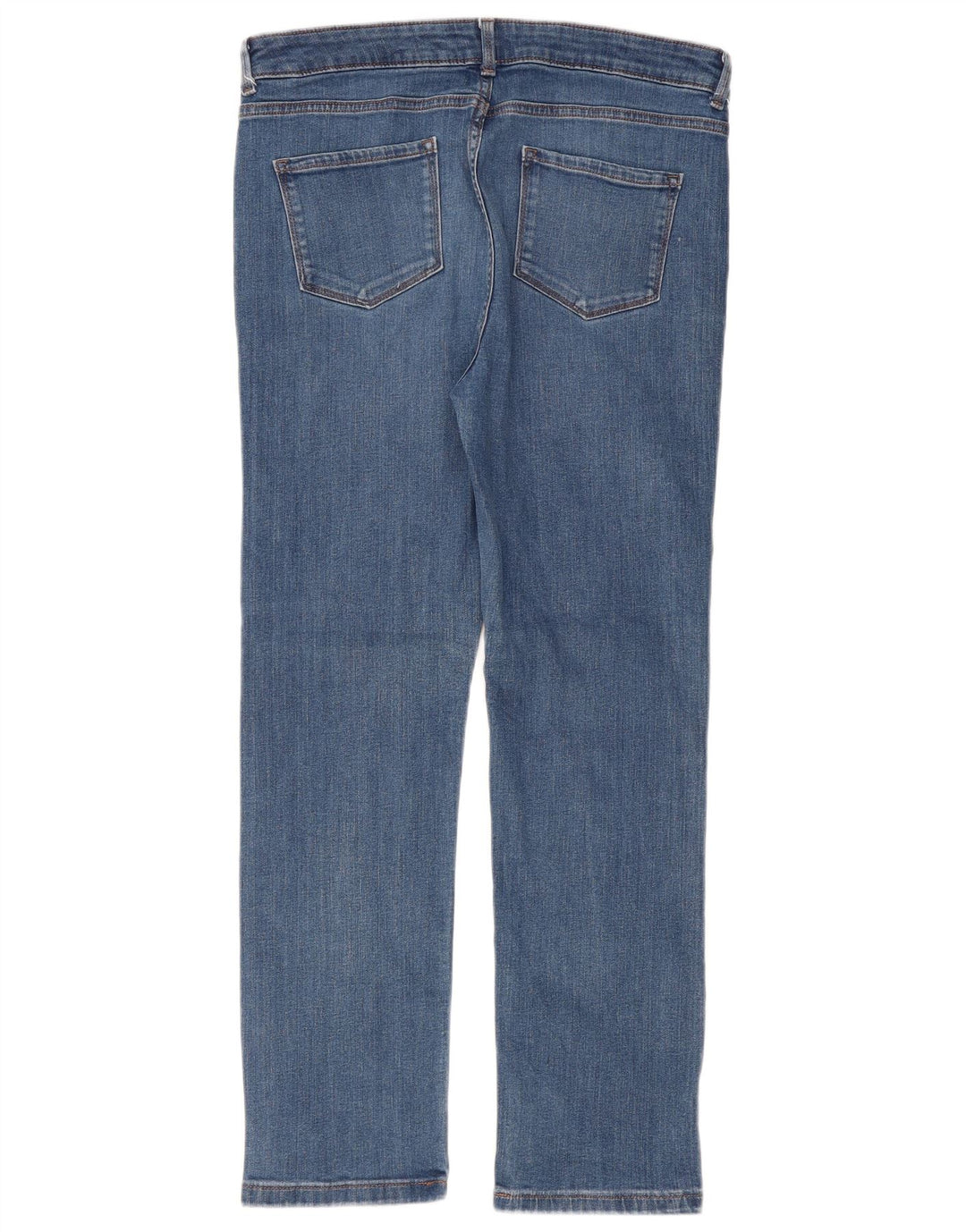 Jeans Marks & Spencer Regular Slim Feminino Reino Unido 14 Grande W36 L29 Azul Algodão