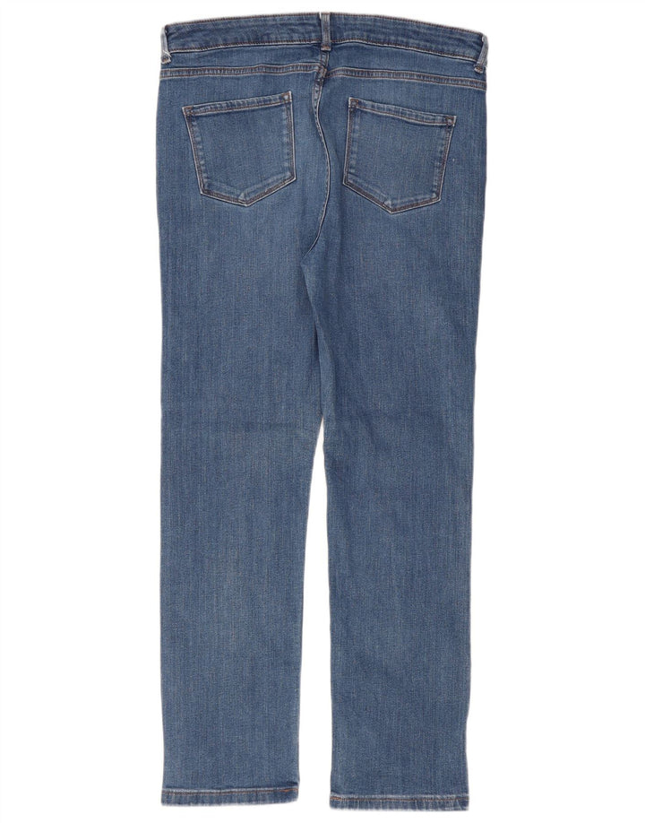 Jeans Marks & Spencer Regular Slim Feminino Reino Unido 14 Grande W36 L29 Azul Algodão