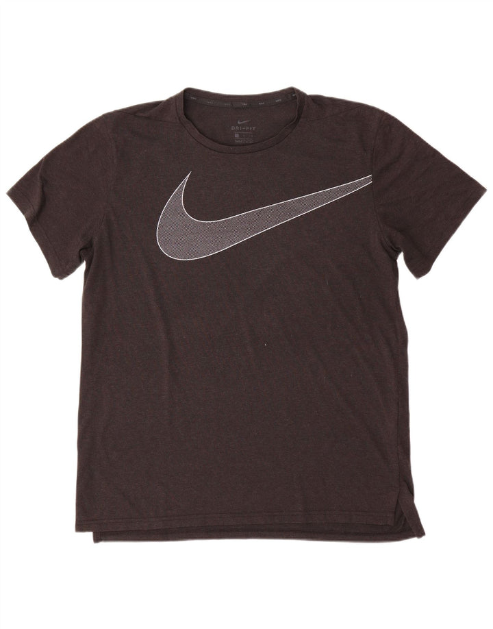Camiseta Nike Masculina Dri Fit Graphic Top Grande Cinza Poliéster