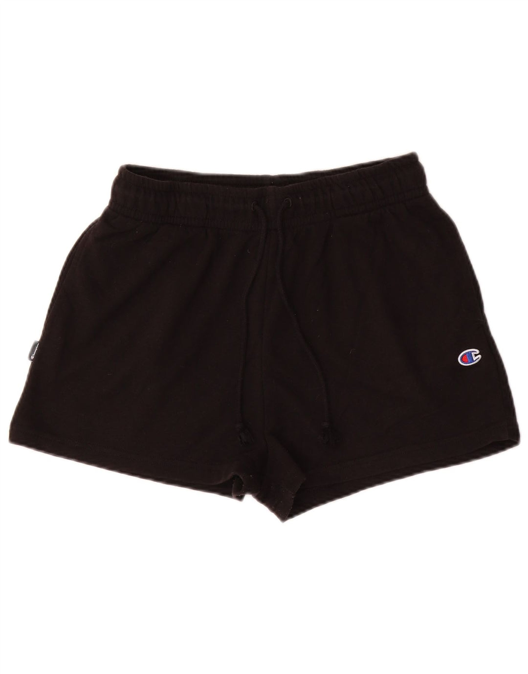Shorts esportivos femininos CHAMPION UK 14 médio algodão preto