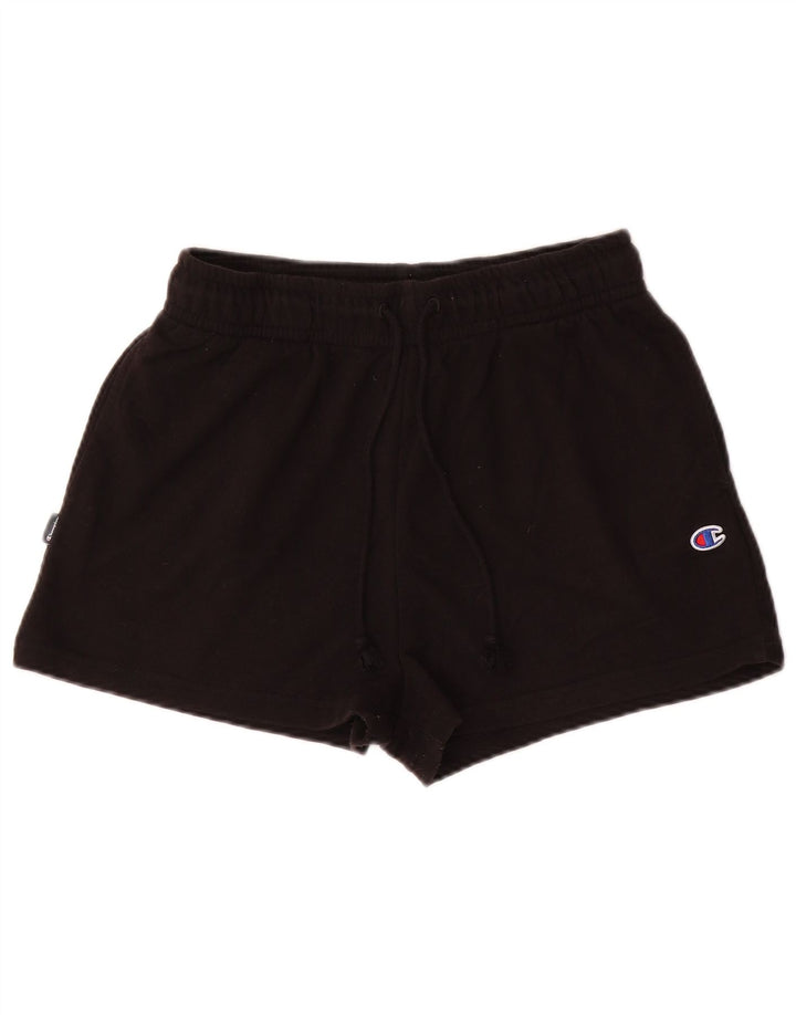 Shorts esportivos femininos CHAMPION UK 14 médio algodão preto