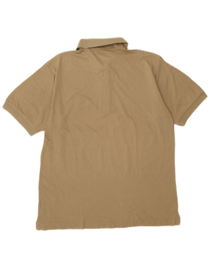 Camisa polo masculina Sergio Tacchini IT 46 algodão bege pequeno