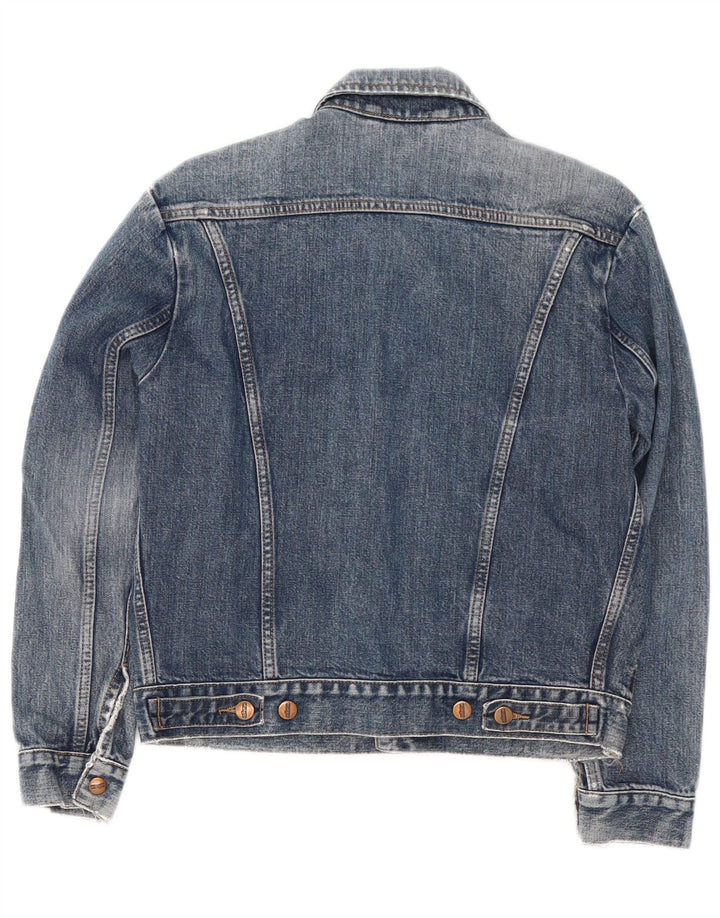 Jaqueta jeans feminina Wrangler UK 14 algodão azul médio