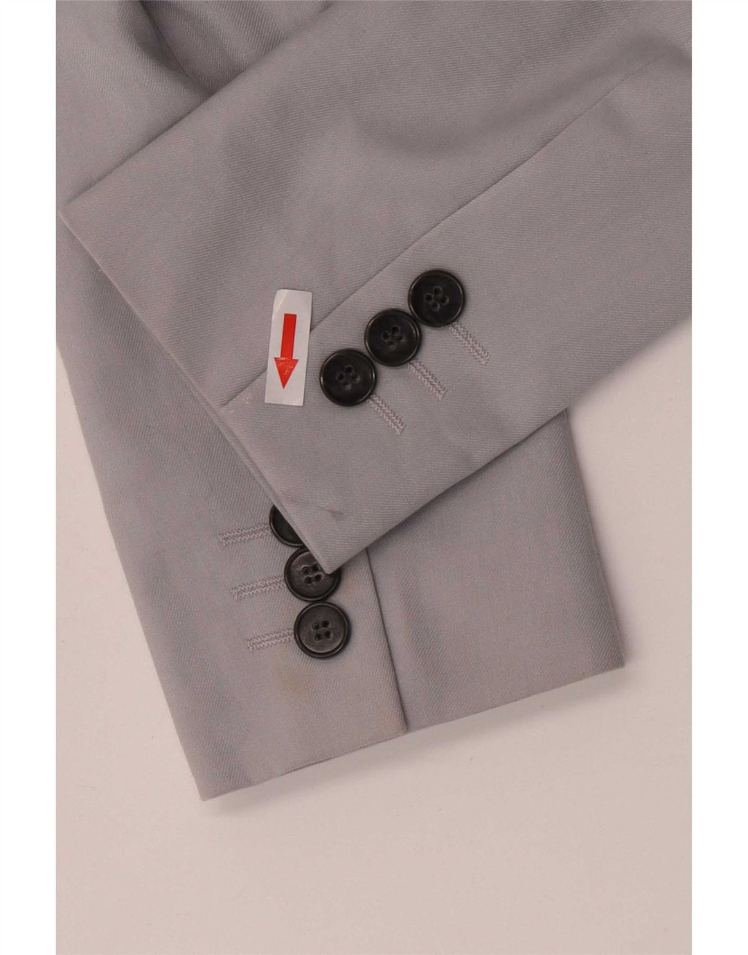 Jaqueta blazer feminina Topshop com 1 botão Reino Unido 8 poliéster cinza pequeno