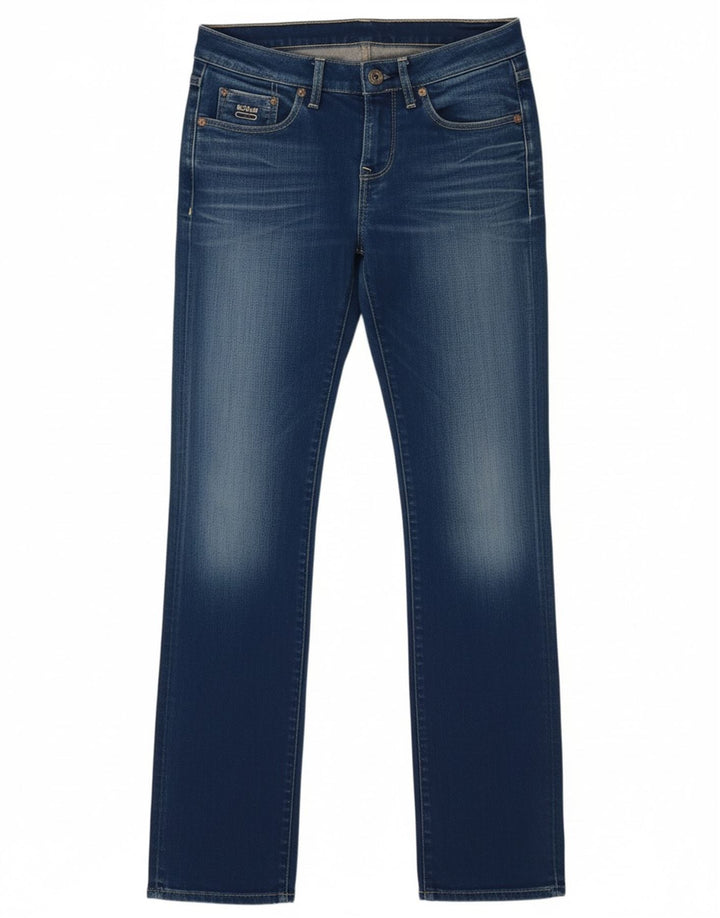 Jeans retos femininos G-STAR W27 L32 algodão azul