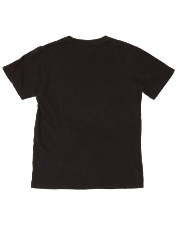 Camiseta masculina Reebok Regular Graphic Top pequeno algodão preto