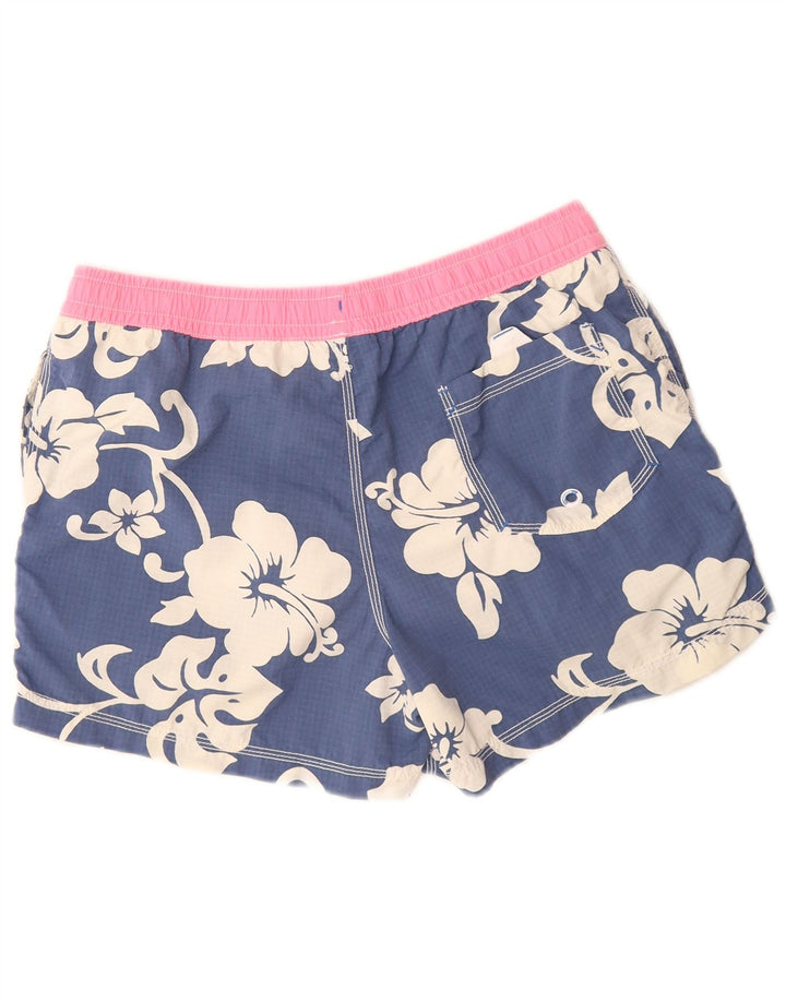 Shorts de natação feminino North Sails UK 14 poliamida floral azul médio