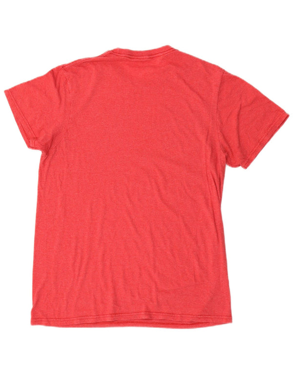 Camiseta masculina Quiksilver Regular Fit com estampa gráfica de algodão vermelho médio