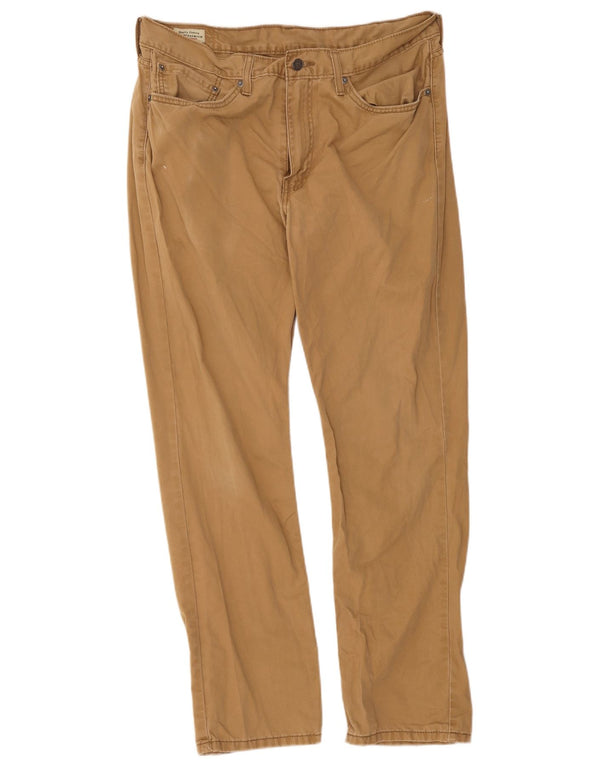 Calça feminina Levi's 511 Slim Fit casual W36 L32 algodão bege