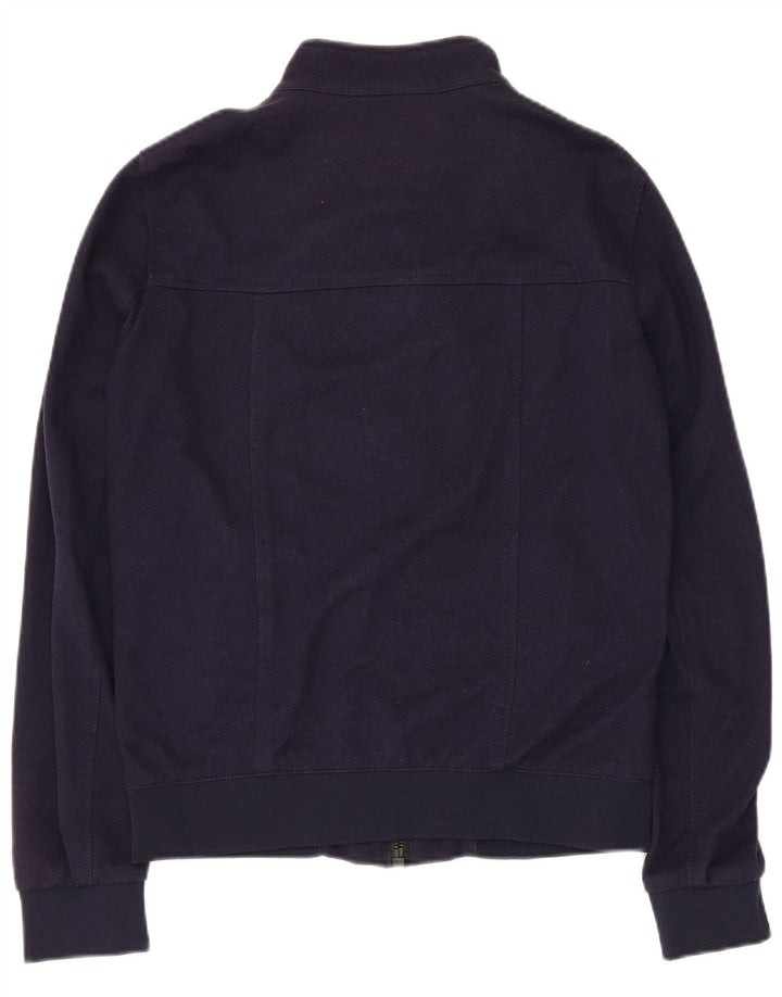 Jaqueta bomber masculina ZARA UK 38 poliéster azul marinho médio