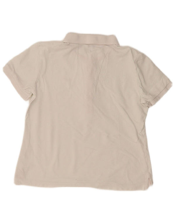Camisa polo feminina Gant UK 14 médio branco