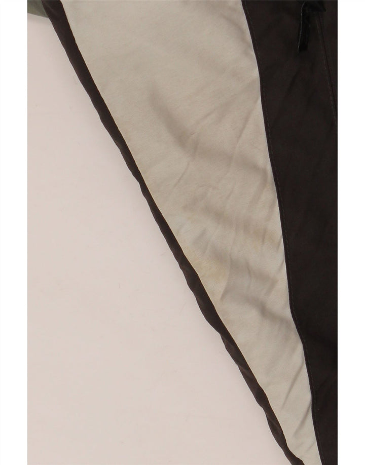 Jaqueta corta-vento masculina Quiksilver Reino Unido 40 grande poliéster colorblock cinza