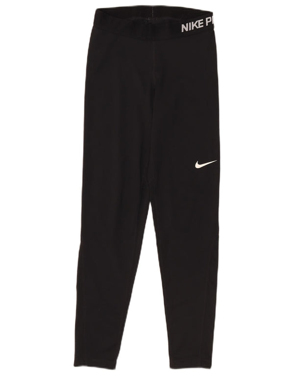 Leggings Nike Dri Fit Graphic UK 12 Médio Preto Poliéster