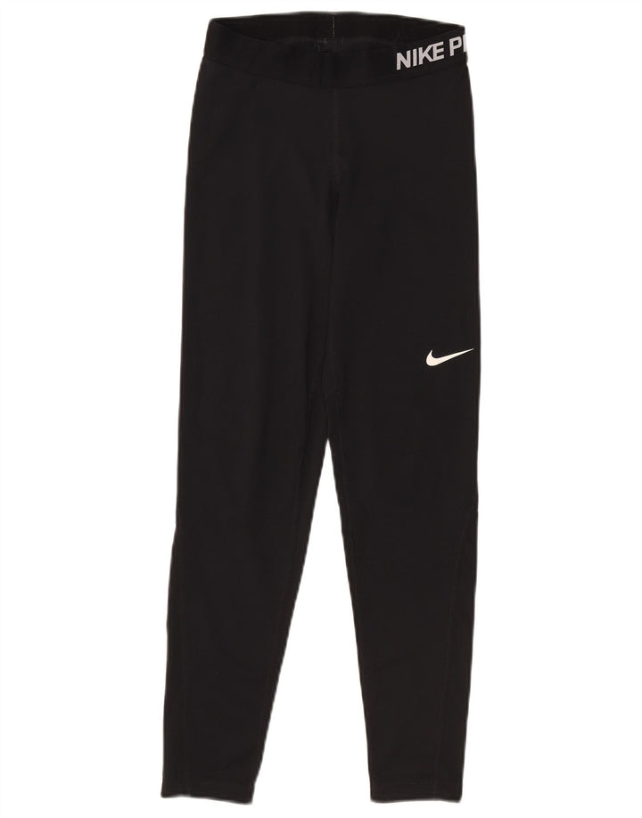 Leggings Nike Dri Fit Graphic UK 12 Médio Preto Poliéster