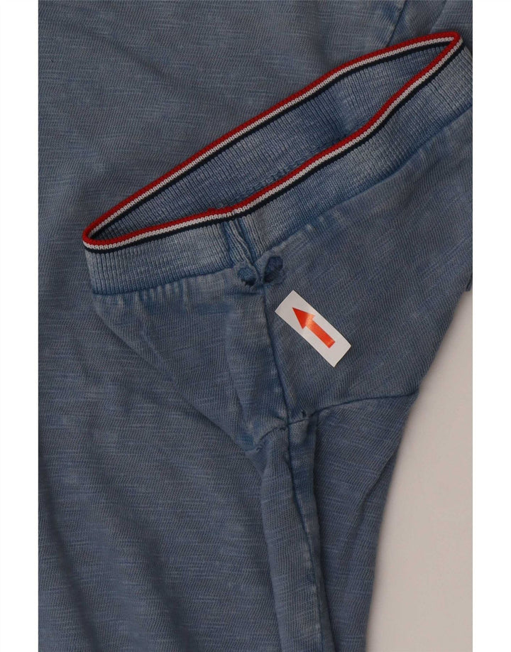 Tommy Hilfiger Camiseta masculina grande algodão azul