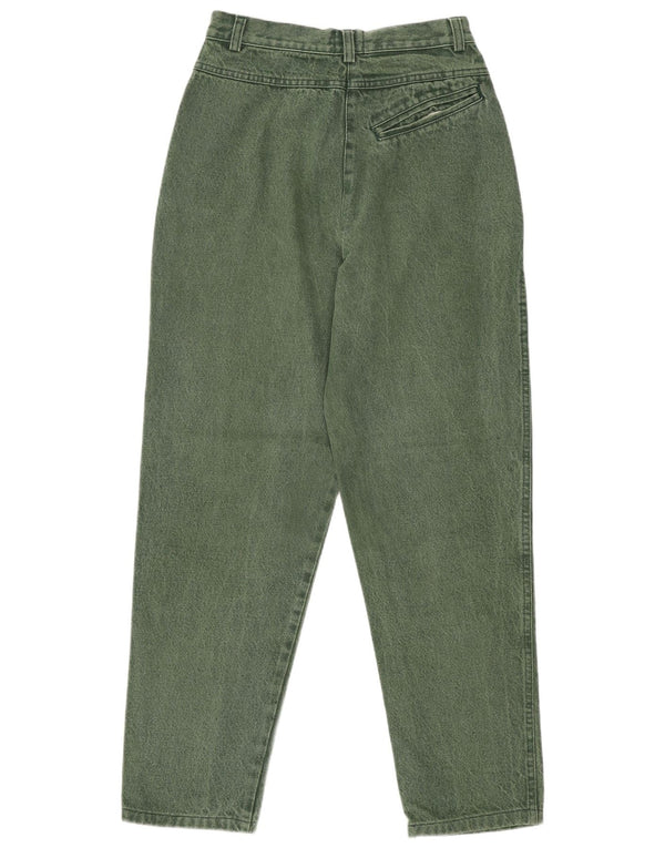Jeans femininos Iceberg cintura alta cônicos IT 42 médio W24 L27 verde
