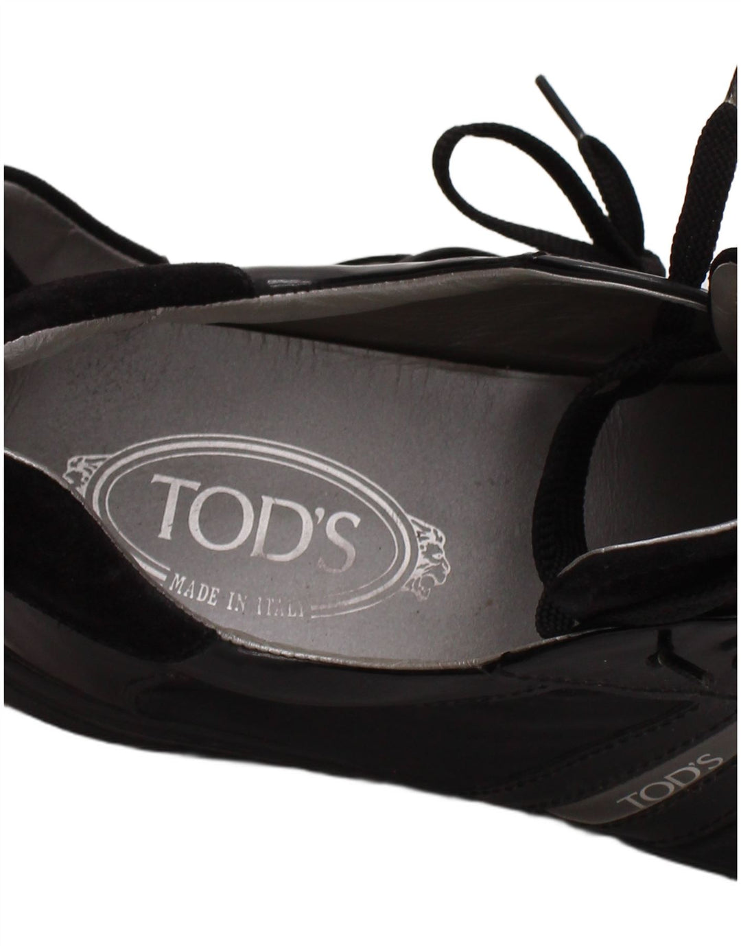 Tod's Mens Tênis Treinadores Reino Unido Tamanho 8 Preto
