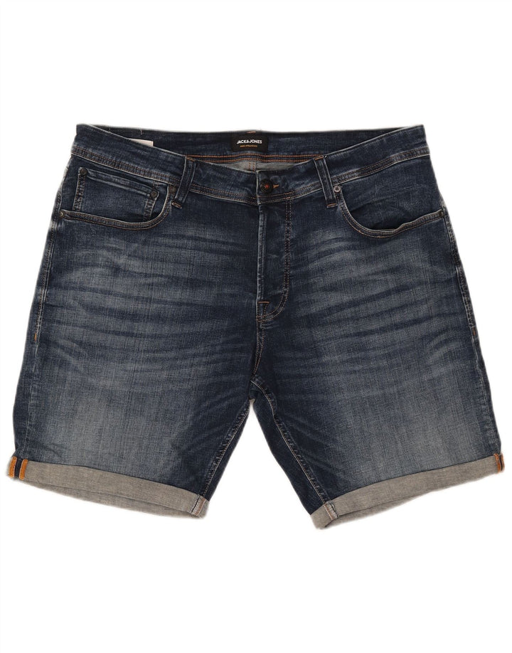 Shorts jeans masculino JACK & JONES 2XL W42 algodão azul