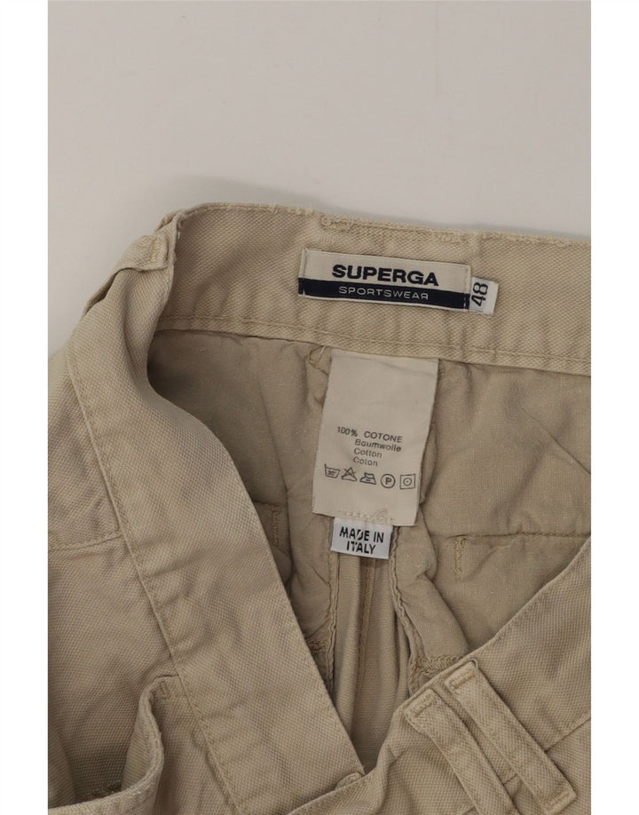 Shorts cargo masculino SUPERGA IT 48 médio W32 algodão bege