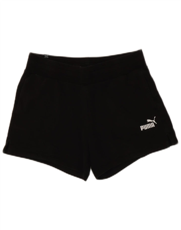 Shorts esportivos femininos Puma UK 14 médio algodão preto
