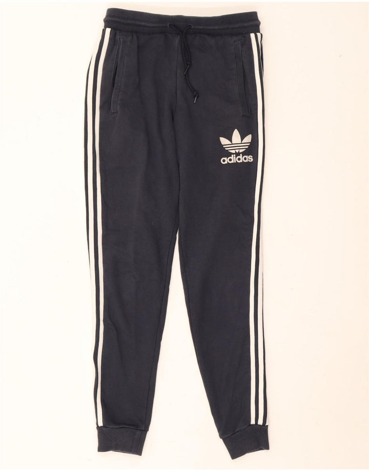 Adidas Mens Treino Calças Joggers Pequeno Azul Marinho