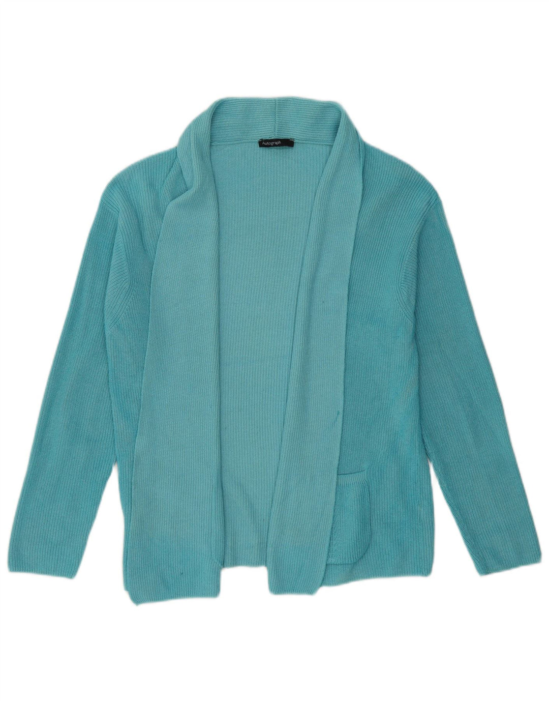 Suéter cardigã feminino oversized MARKS & SPENCER Reino Unido 16 grande azul