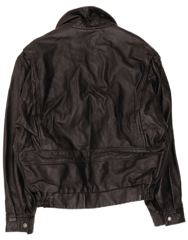 Jaqueta bomber militar masculina Garage UK 38 preta média