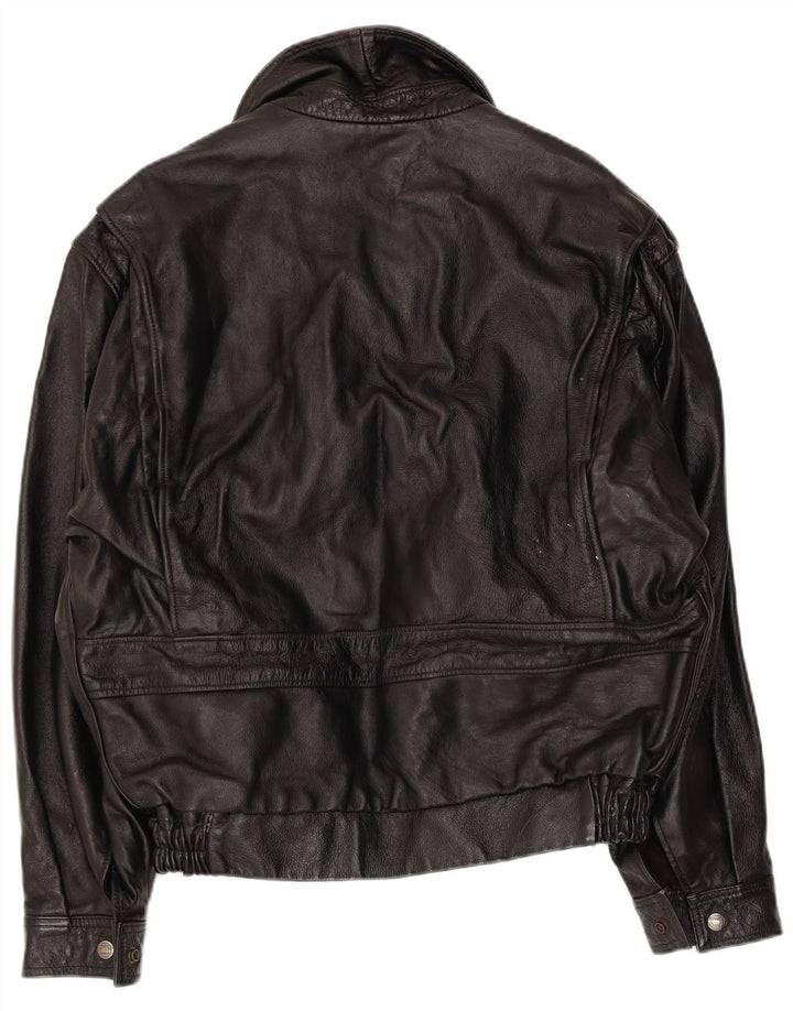 Jaqueta bomber militar masculina Garage UK 38 preta média