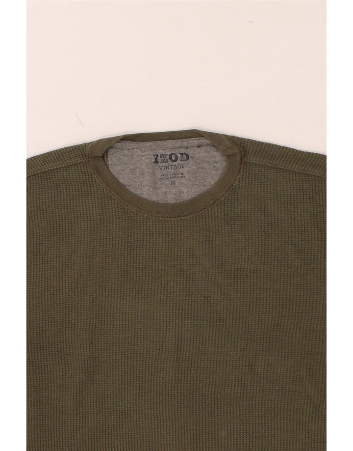 IZOD Mens T-Shirt Top Medium Khaki Vintage Izod and Second-Hand Izod from Messina Hembry 