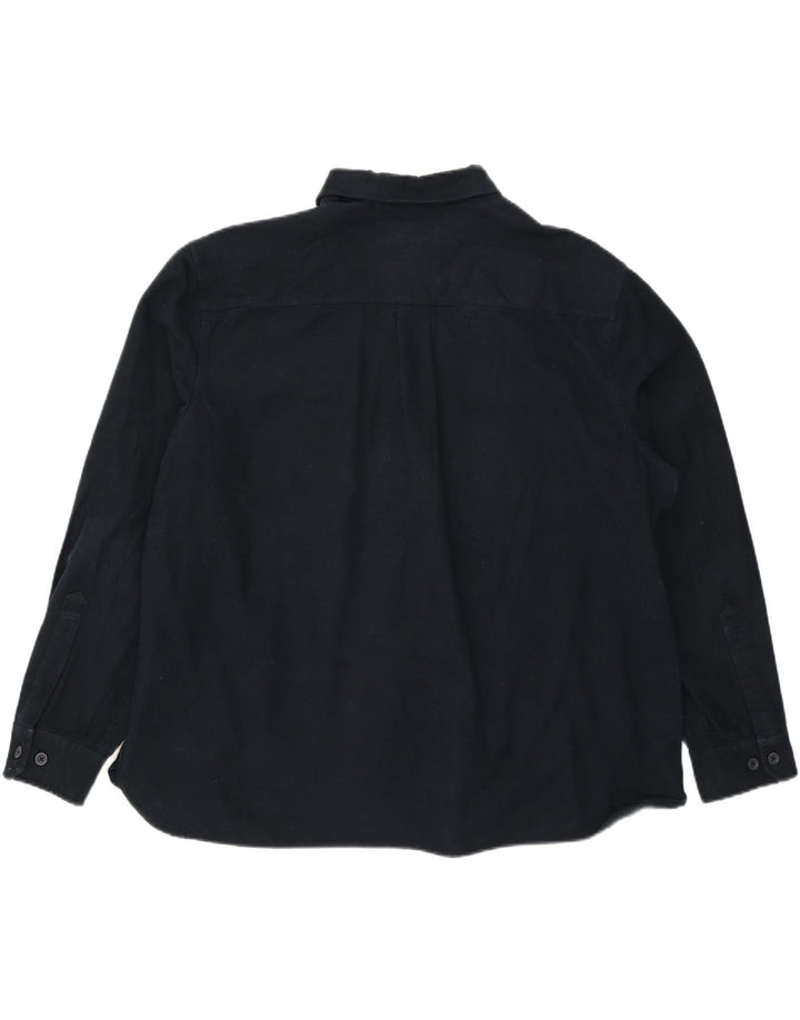 Camisa masculina Eddie Bauer 2XL algodão azul marinho