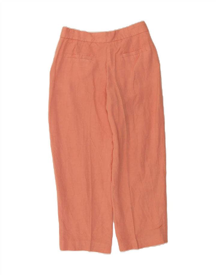 MASSIMO DUTTI Womens Straight Chino Trousers W26 L25 Pink Viscose Vintage Massimo Dutti and Second-Hand Massimo Dutti from Messina Hembry 