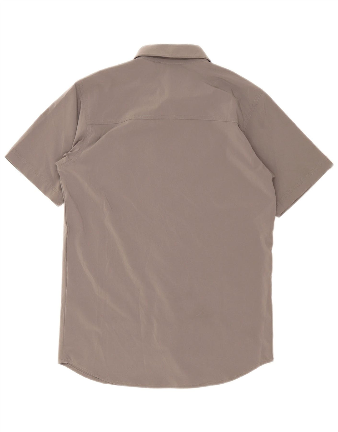 Columbia Camisa masculina de manga curta pequena cinza poliéster