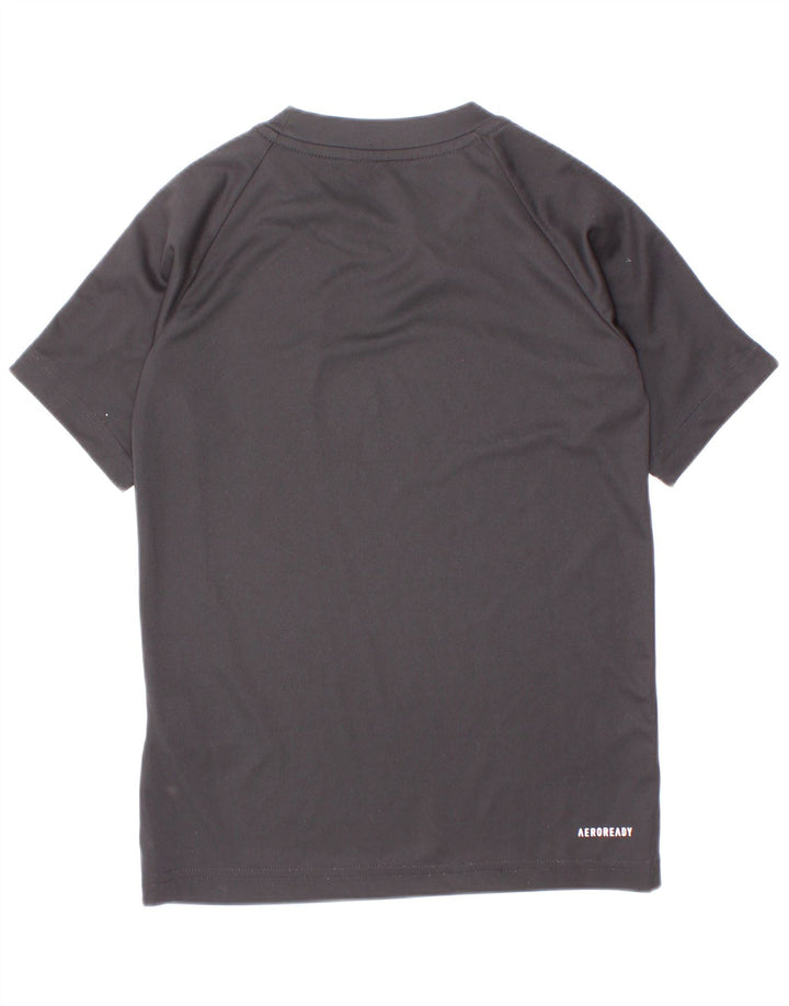 Camiseta Adidas Boys Aeroready Top 7-8 Anos Preto Poliéster