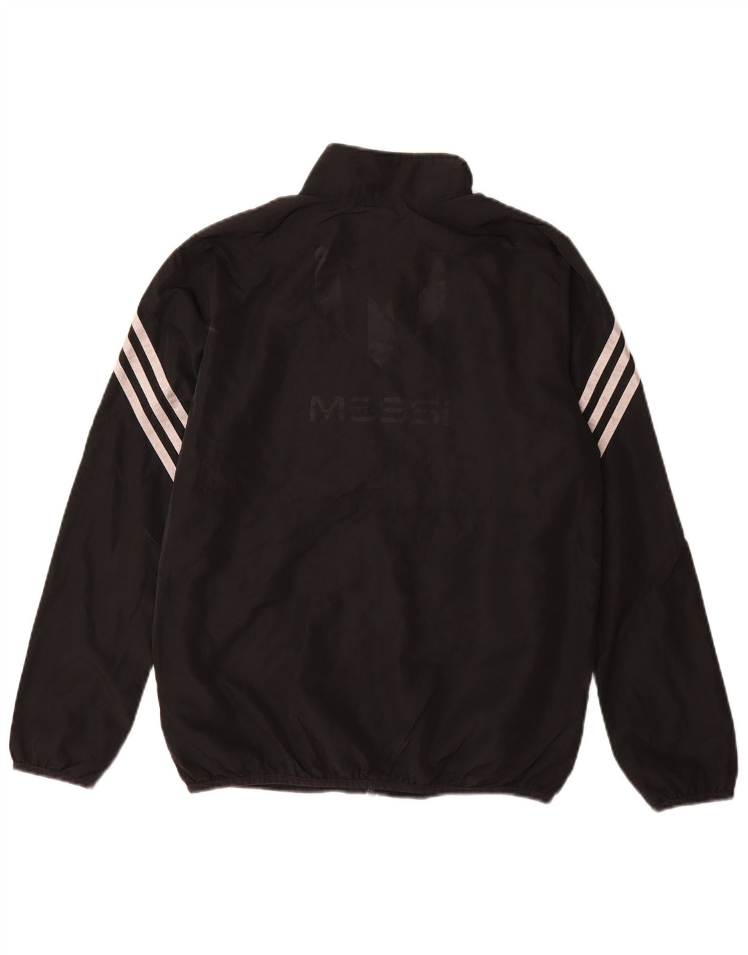 Adidas Girls MESSI Graphic Tracksuit Top Jacket 13-14 Anos Preto Poliéster