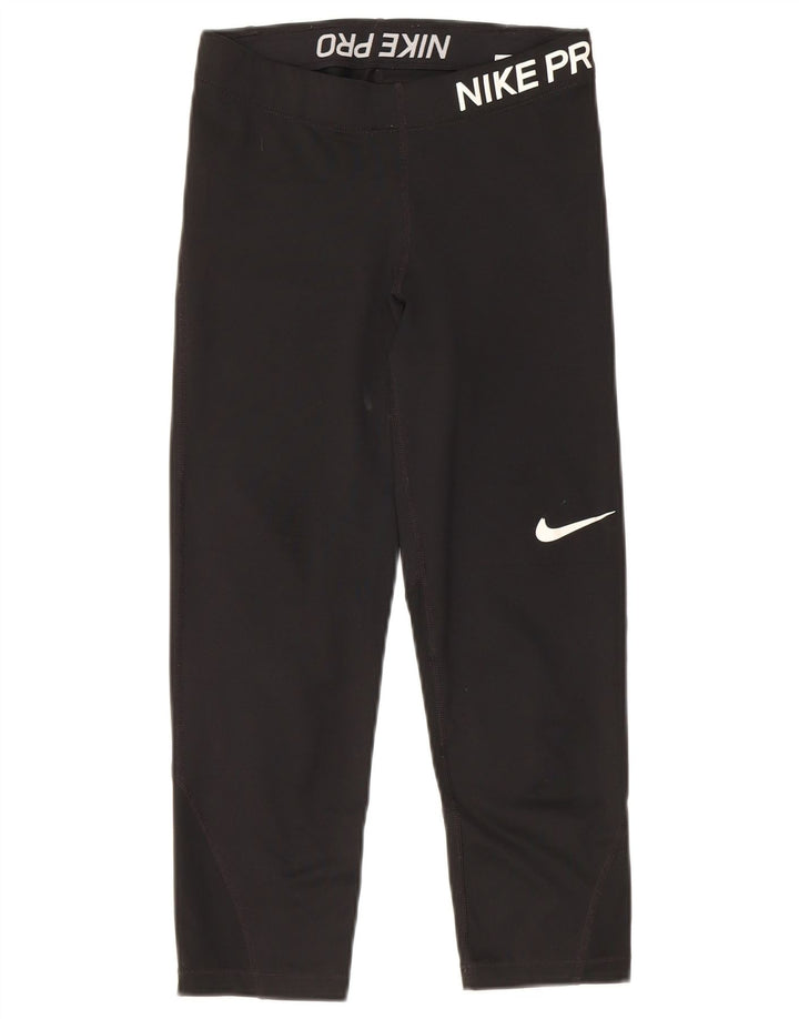 Leggings Nike Capri Graphic UK 8 Pequenas Pretas Poliéster