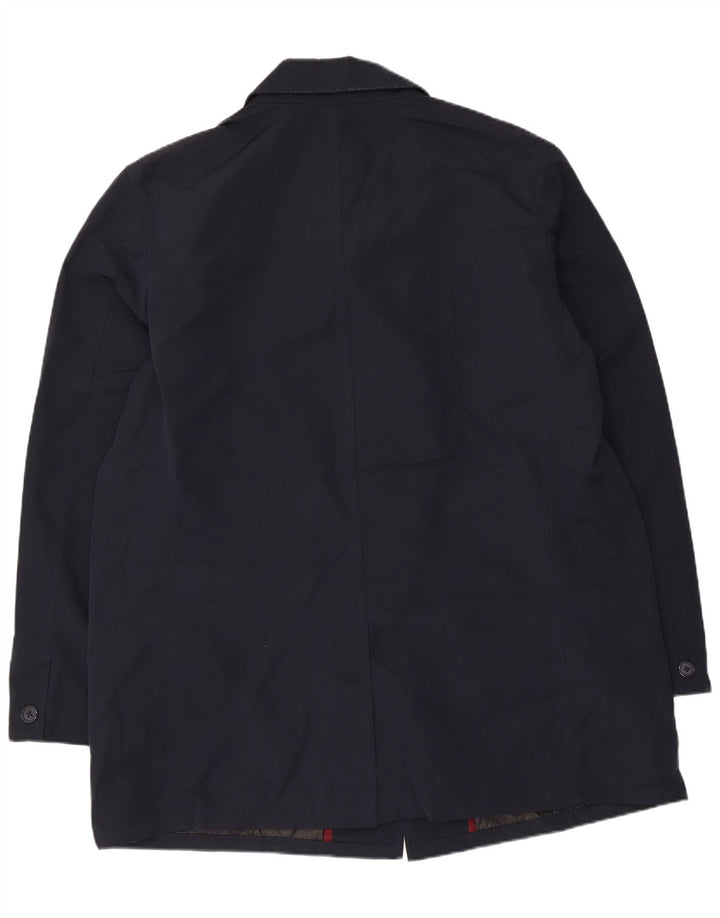 Sobretudo masculino Marks & Spencer UK 44 2XL poliéster azul marinho