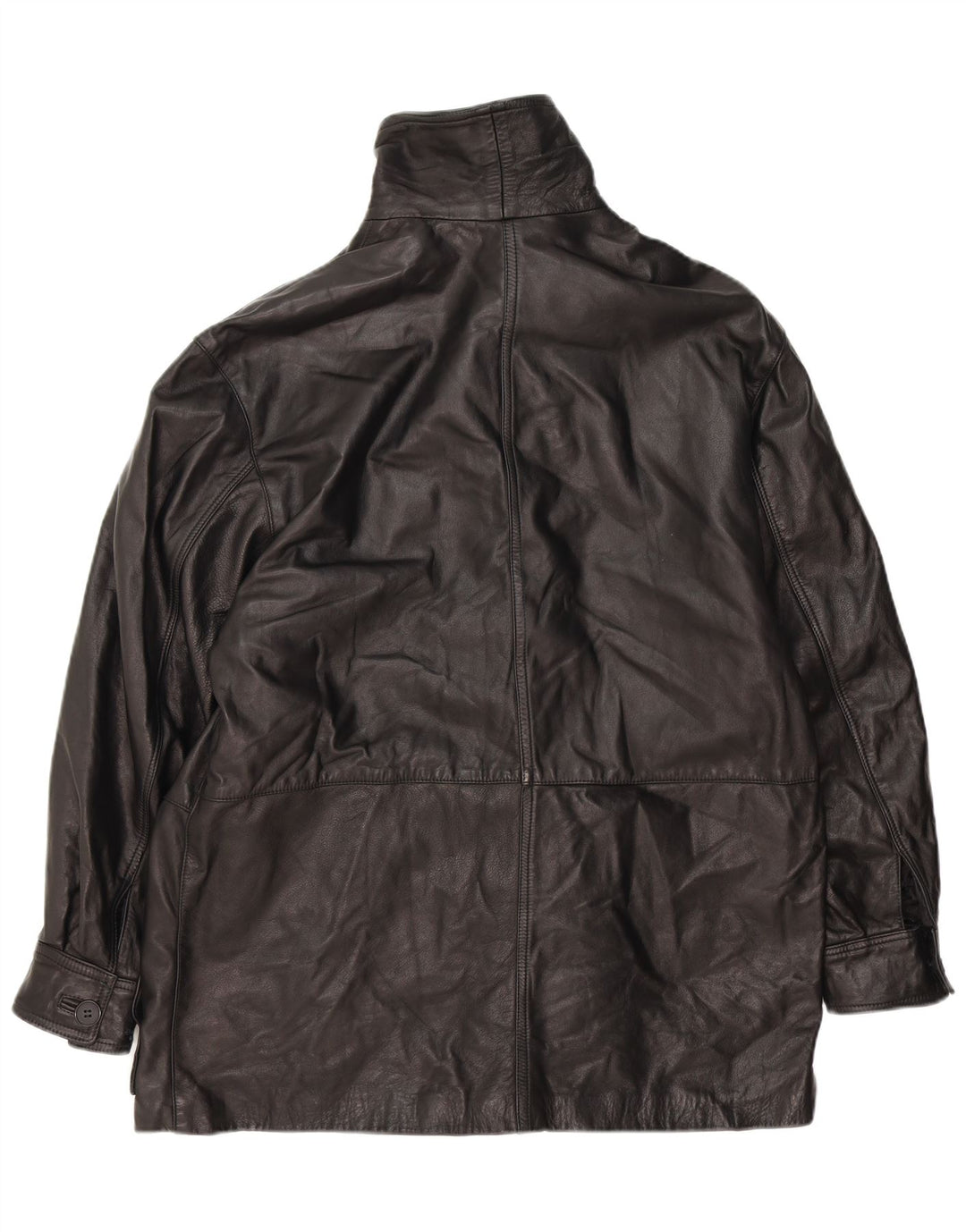 Jaqueta de couro masculina vintage UK 40 grande couro preto