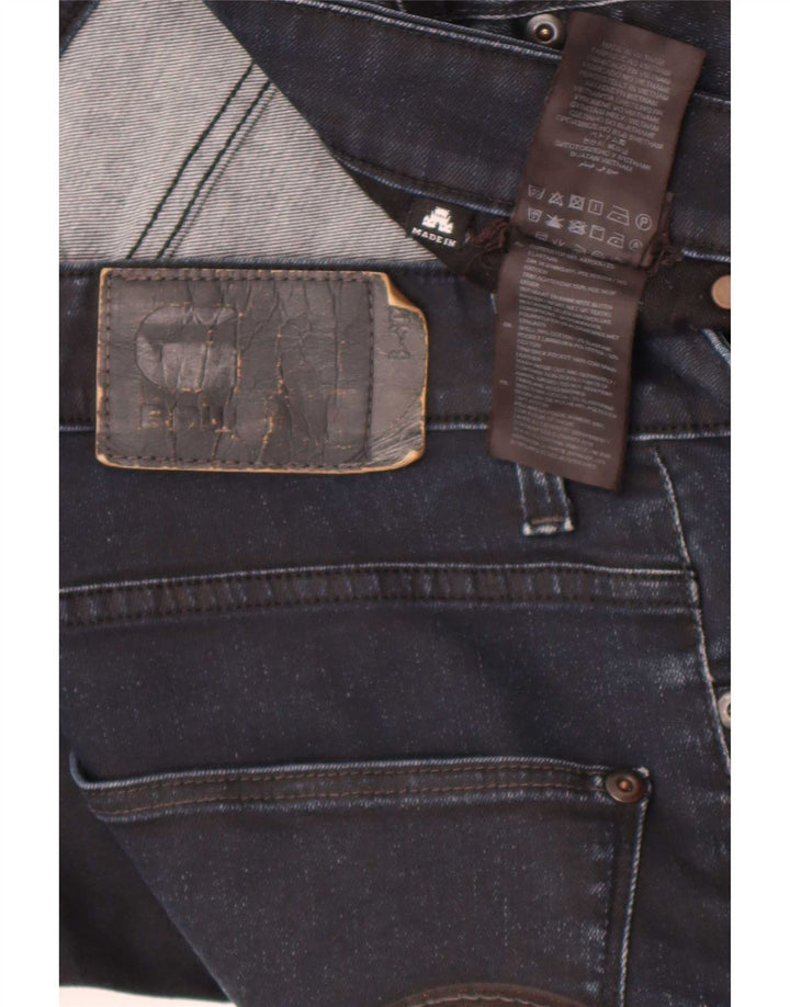 G-Star Masculino Revend Slim Jeans W32 L34 Azul Marinho Algodão