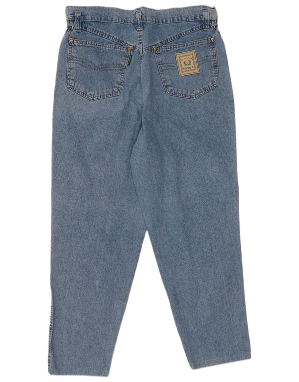 Kenny S Womens High Rise Tapered Jeans IT 42 Médio W30 L26 Algodão Azul