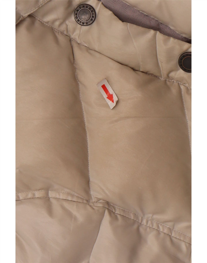 FRIEDA & FREDDIES Colete acolchoado feminino EU 40 poliéster bege médio