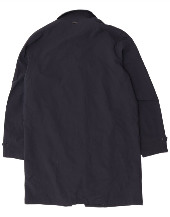Sobretudo masculino Michael Kors Reino Unido 36 pequeno poliéster azul marinho