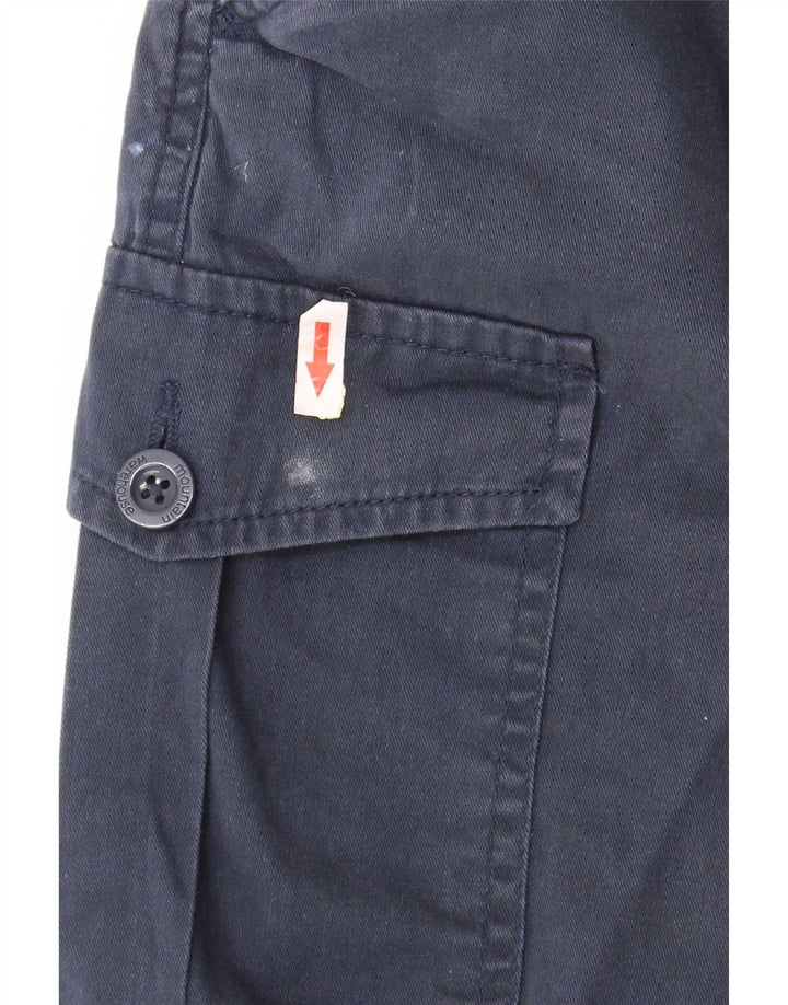 Mountain Warehouse Mens Regular Cargo Shorts W36 Grande Algodão Azul Marinho