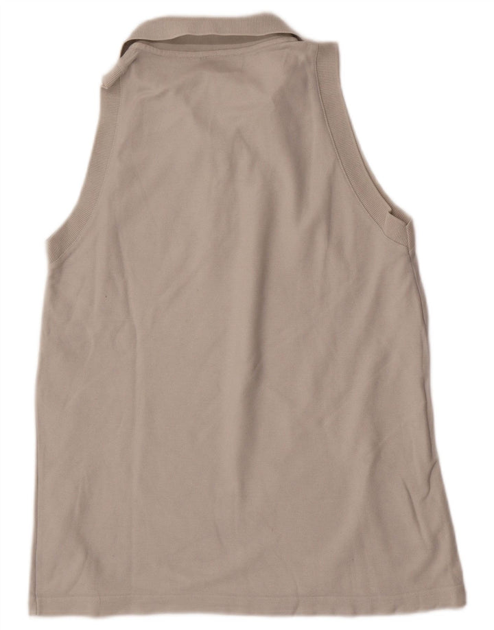 Fila Camisa Polo Feminina Sem Mangas EUA 12 Grande Cinza