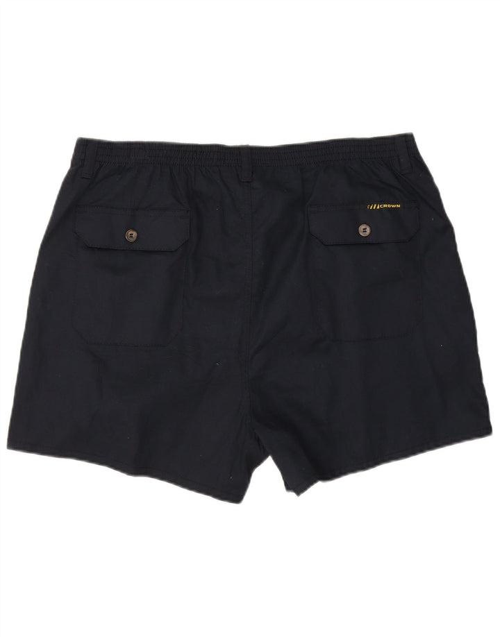 Shorts Chino masculino Pegged Crown W36 grande algodão azul marinho